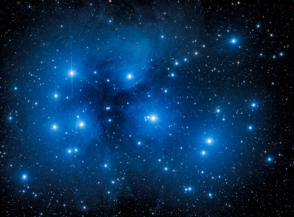 The Seven Sisters also known as the Pleiades